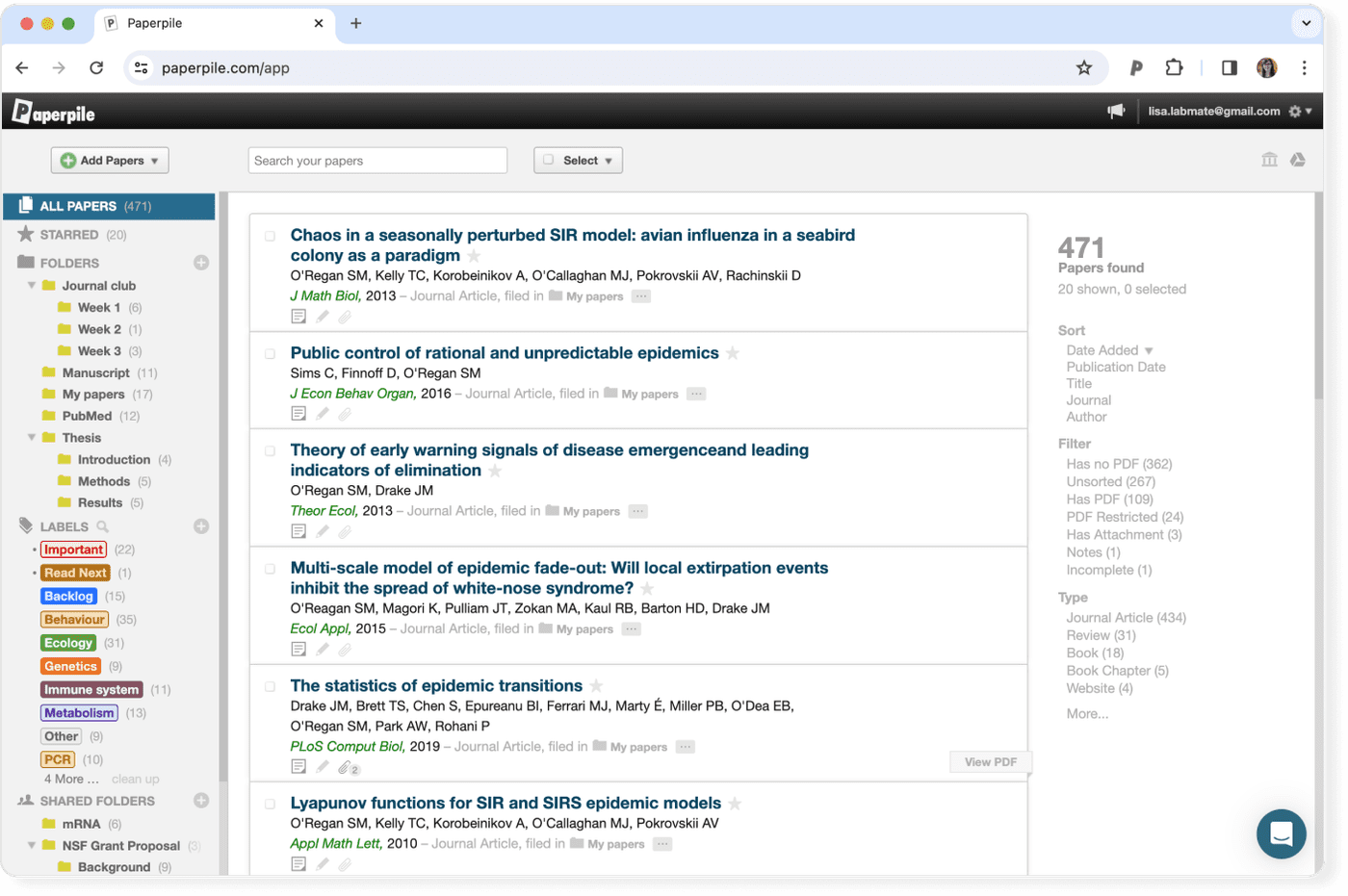 Organize your library with a reference manager when writing a grant proposal